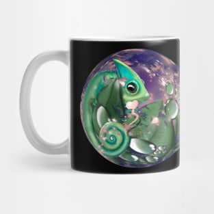 Cute cartoony Veiled Chameleon Mug